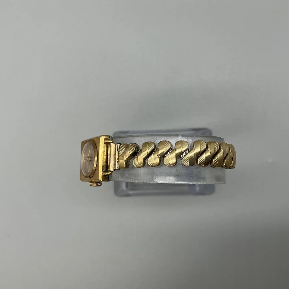 Vintage ZentRa Womens Watch 15mm Cocktail Rolled Gold Stretch Manual Wind